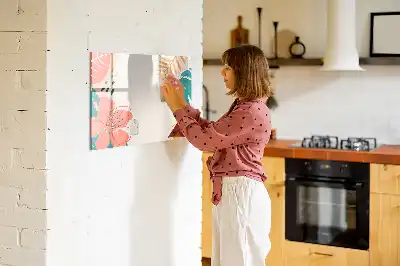 Quadro magnético para desenhar tema plantas havaianas