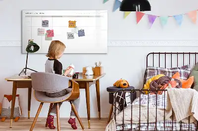 Quadro magnético para escrever menu minimalista