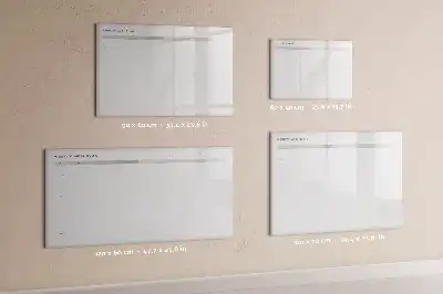 Quadro magnético para escrever menu minimalista