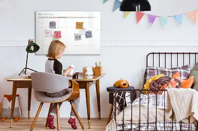 Quadro magnético para escrever menu minimalista