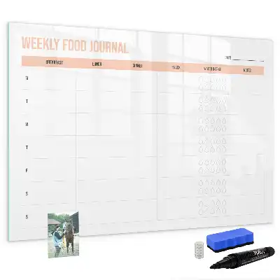 Planificador semanal de refeições quadro magnético para escrever