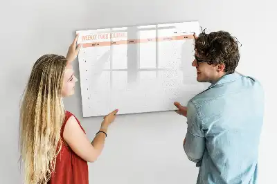 Planificador semanal de refeições quadro magnético para escrever