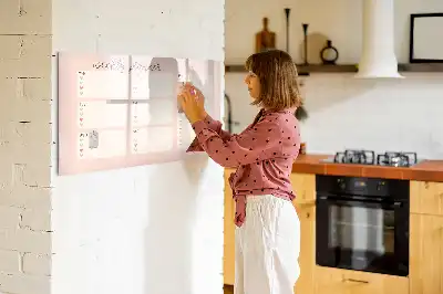 Quadro magnético para desenhar planner semanal encantador