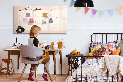 Quadro magnético para desenhar planner semanal encantador