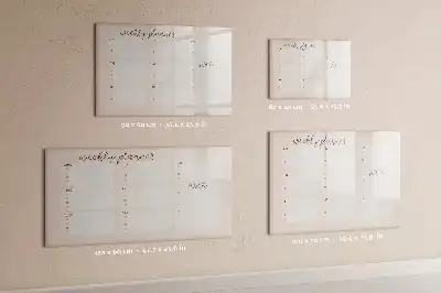 Quadro magnético para desenhar planner semanal encantador