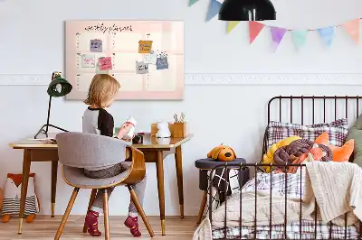 Quadro magnético para desenhar planner semanal encantador