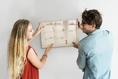 Planner semanal quadro magnético para escrever
