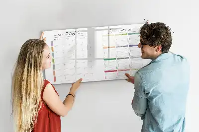 Quadro magnético para desenhar menu semanal