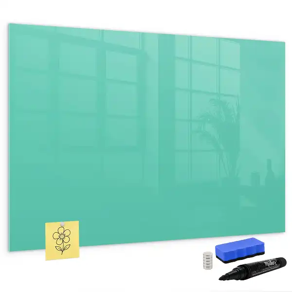 Quadro magnético para escrever na cor turquesa