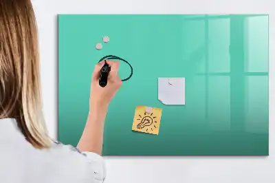 Quadro magnético para escrever na cor turquesa