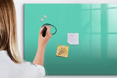 Quadro magnético para escrever na cor turquesa