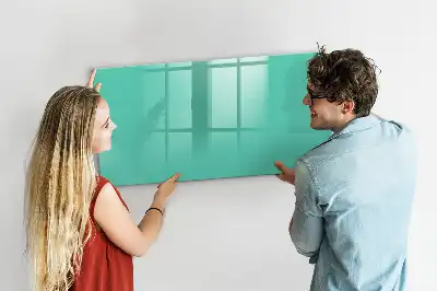 Quadro magnético para escrever na cor turquesa