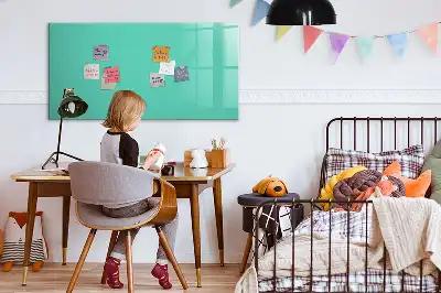 Quadro magnético para escrever na cor turquesa