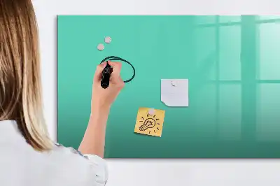 Quadro magnético para escrever na cor turquesa