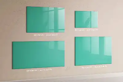 Quadro magnético para escrever na cor turquesa