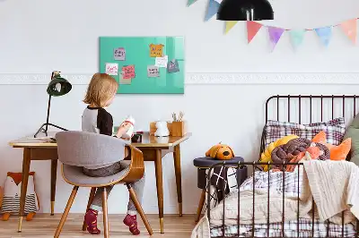 Quadro magnético para escrever na cor turquesa