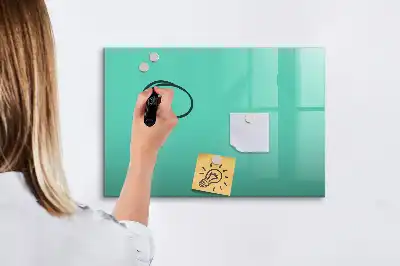 Quadro magnético para escrever na cor turquesa
