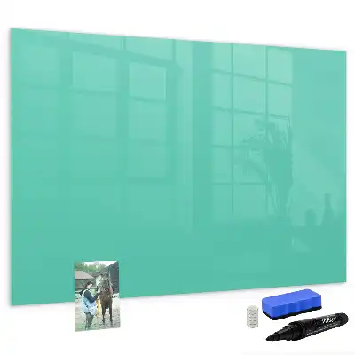 Quadro magnético para escrever na cor turquesa