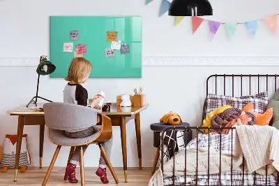 Quadro magnético para escrever na cor turquesa