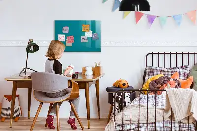 Quadro magnético para escrever azul-escuro