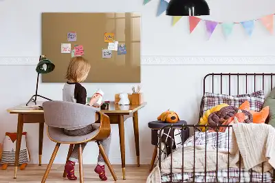Quadro magnético para desenhar bege-escuro