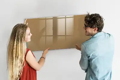 Quadro magnético para desenhar bege-escuro