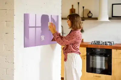 Quadro magnético para escrever na cor lilás