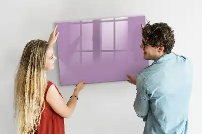 Quadro magnético para escrever na cor lilás