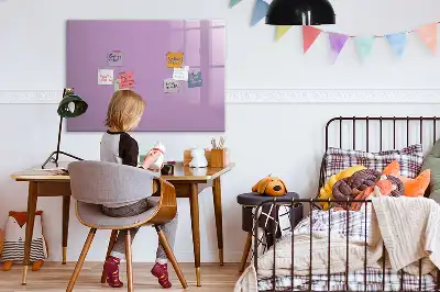 Quadro magnético para escrever na cor lilás