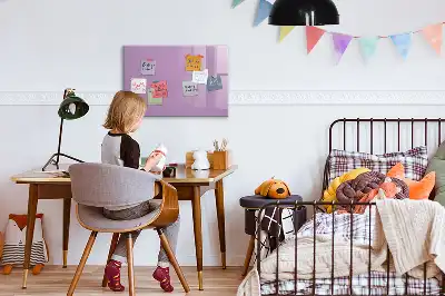Quadro magnético para escrever na cor lilás