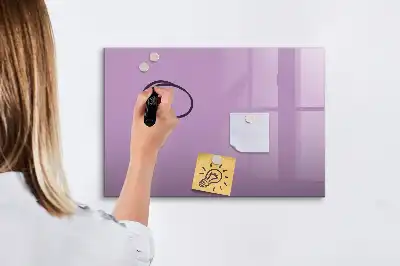 Quadro magnético para escrever na cor lilás
