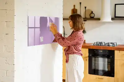 Quadro magnético para escrever na cor lilás