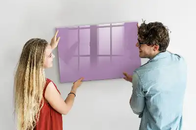 Quadro magnético para escrever na cor lilás