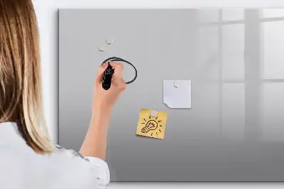 Quadro magnético para desenhar na cor cinza-claro