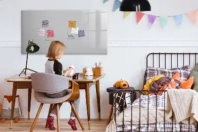 Quadro magnético para desenhar na cor cinza-claro
