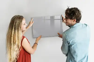 Quadro magnético para desenhar na cor cinza-claro