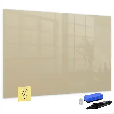 Quadro magnético para escrever na cor bege