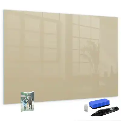 Quadro magnético para escrever na cor bege
