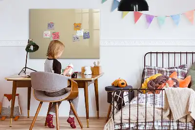 Quadro magnético para escrever na cor bege