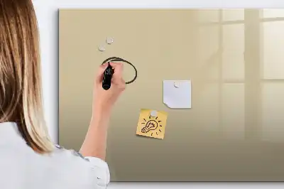 Quadro magnético para escrever na cor bege