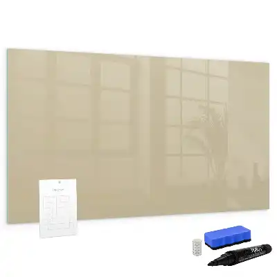 Quadro magnético para escrever na cor bege