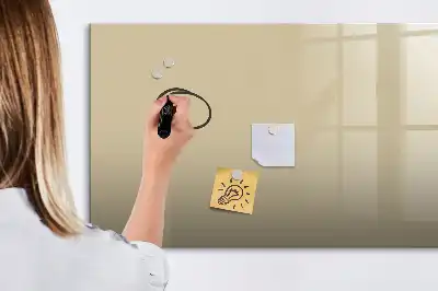 Quadro magnético para escrever na cor bege