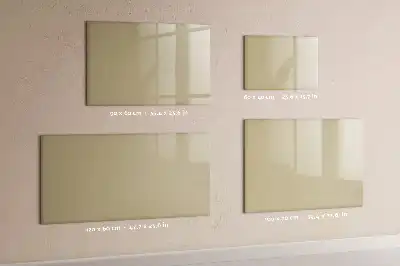 Quadro magnético para escrever na cor bege