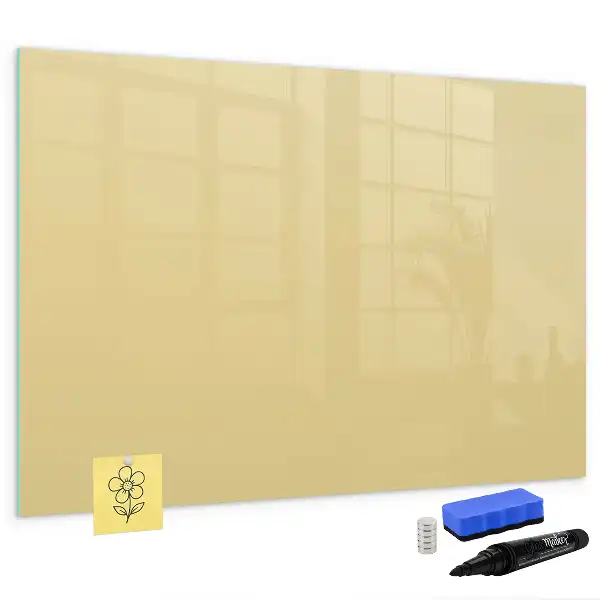 Quadro magnético para desenhar na cor creme