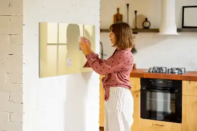 Quadro magnético para desenhar na cor creme