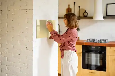 Quadro magnético para desenhar na cor creme