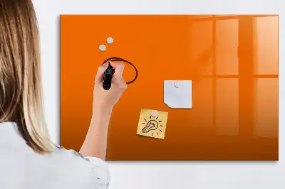 Quadro magnético para desenhar na cor laranja