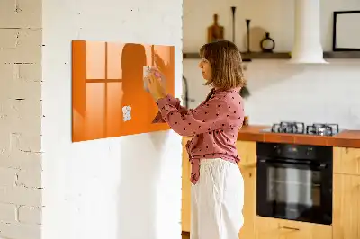 Quadro magnético para desenhar na cor laranja