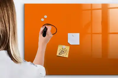 Quadro magnético para desenhar na cor laranja