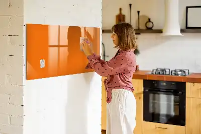 Quadro magnético para desenhar na cor laranja